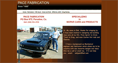 Desktop Screenshot of pacefabrication.net