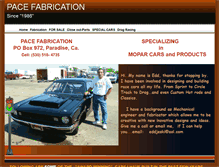 Tablet Screenshot of pacefabrication.net